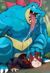 anal anal_only anthro feraligatr gay human human_only idoraad interspecies light-skinned_male light_skin lilprincyvi male male_focus male_only nintendo penetration pokemon pokemon_(species) pokemon_hgss pokephilia scalie silver_(pokemon)