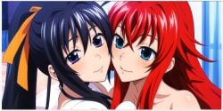 2females 2girls ai_generated akeno_himejima girl_on_girl high_school_dxd lesbian_couple rias_gremory yuri yuri yuri