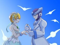 alia gate_(mega_man) mega_man_x mega_man_x_dive not_porn wedding wedding_dress wedding_ring