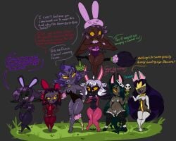 ass black_skin breasts bunny_suit cola_(malnificent) dark-skinned_female easter family feet female goblin mala-na malnificent milf monster monster_girl mother_and_daughter mother_and_daughters multiple_girls purple_hair pussy shortstack xh'arr