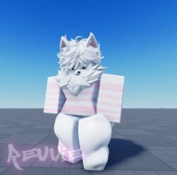 1boy 3d 3d_(artwork) anthro big_ass big_butt big_thighs femboy femboy_only furry gabz_(xr_revvie) huge_ass roblox robloxian solo solo_focus thick_ass thick_thighs xr_revvie