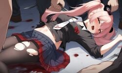 ai_generated blood danganronpa gangrape junko_enoshima