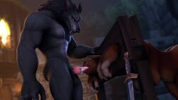 1boy 1girls 2020 3d 60fps animated blizzard_entertainment blowjob edit eye_contact hi_res interspecies knot loop munt_works music oral pptimewithd prisoner restrained sound tagme tauren tauren_female video werewolf worgen worgen_female world_of_warcraft