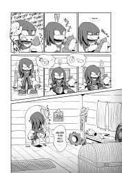 absurd_res clothed clothing codyf0xx comic dildo echidna english_text footwear forest gloves greyscale handwear hi_res knuckles_the_echidna male male_only mammal manga_style monochrome monotreme partially_clothed plant sega sex_toy shoes sonic_(series) sonic_the_hedgehog_(series) text thought_bubble tree vibrator