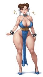 ai_generated ai_loverhoney chun-li cleavage large_breasts street_fighter thick_thighs