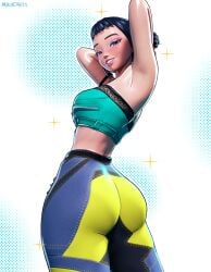 1girls armpits arms_behind_head arms_up asian asian_female asking_for_it bandeau big_ass big_breasts big_butt black_hair bubble_ass bubble_butt female fortnite fortnite:_battle_royale fully_clothed glossy glossy_body glossy_lips glossy_skin korean korean_female kpop_demon_hunters light-skinned_female light_body light_skin looking_at_viewer looking_back_at_viewer looking_down medium_breasts mikadawn normal_breasts pants posing posing_for_the_viewer presenting presenting_ass presenting_hindquarters round_ass round_butt seducing seductive seductive_body seductive_eyes seductive_female seductive_gaze seductive_look seductive_mouth seductive_pose seductive_smile solo solo_female solo_focus thick_ass thick_butt thick_hips thick_legs thick_lips thick_thighs tight_clothes tight_clothing tight_pants top tube_top tubetop zoey_(kpop_demon_hunters)