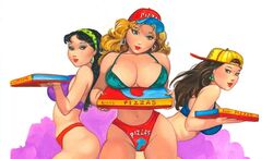 3girls aca_los_maistros almas_perversas baseball_cap bazaldua bellas_de_noche bikini blonde_hair blue_eyes breasts busty cai_en_la_tentacion cap chambeadoras cleavage cover_page delmonicos_erotika editorial_mango ejea female female_only hoop_earrings human moneros multiple_girls pizza pizza_girl secretos_de_cama tagme voluptuous