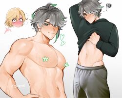 alhaitham_(genshin_impact) bulge gay genshin_impact kaveh_(genshin_impact) male male_only sippycupart tagme yaoi