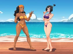 2girls african_female ass big_ass big_breasts breasts brown-skinned_female brown_body brown_skin bust busty chest curvaceous curvy curvy_figure danny_phantom dark-skinned_female dark_skin digital_media_(artwork) female female_focus goth goth_girl hips hourglass_figure huge_ass huge_breasts killer_lotion large_ass large_breasts legs light-skinned_female light_skin lotion mature mature_female nickelodeon omiiverse sam_manson slim_waist thick thick_hips thick_legs thick_thighs thighs valerie_gray voluptuous waist wide_hips