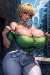 1girls ai_generated big_breasts bythebrokenone dragon_ball_z erasa female_only solo solo_female tagme