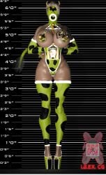 big_ass big_breasts body_modification bodysuit corruption cow_print drone dronification ibex-cg lactoselass_(ibex) mind_break mind_control mortal_kombat mortal_kombat_11 sonya_blade transformation