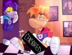 big_balls big_penis clones cum cum_drip cumshot funny funny_face penis rayman rayman_(series) rayman_legends rayman_origins raymesis steamy twink watching