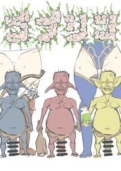 artoria_pendragon boudica_(fate) boudica_(fate/grand_order) fat fat_man fate/grand_order fate_(series) female fertilization goblin male male_focus monster multiple_boys multiple_girls multiple_penises penis saber_ntrok_(artist)