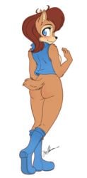 sally acorn from sonic (series) by rishi-chan