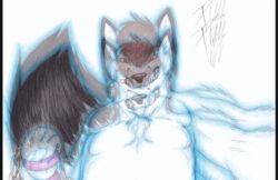 animated anthro arctic canine chains cum fellatio fox furry glowfox glowing glowy knot leash male male_focus male_only oral penis pov precum saliva sex sheath smirk tongue traditional_media