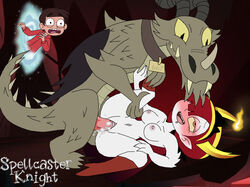 1boy 1girls ahe_gao anthro_dragon caught_in_the_act cum_drip cum_in_pussy cum_inside disney dragon dripping duo female hekapoo hetero human_on_feral interspecies male male/female male_dragon marco_diaz nachos_(svtfoe) nipples penetration penis portal red_hair sex spellcaster_knight star_vs_the_forces_of_evil surprise surprised vagina vaginal_insertion vaginal_penetration