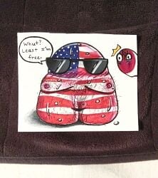 2022 breasts countryballs countryhumans countryhumans_girl english_text eyewear fat glasses hairy humor japan_(countryhumans) pussy shocked_expression sunglasses sweat text text_bubble traditional_media_(artwork) united_states_of_america united_states_of_america_(countryhumans) waspernestart why wtf
