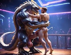 2boys abs ai_generated anthro anthro_dominating_human balls bara big_balls big_dom_small_sub big_muscles big_nipples big_pecs big_penis booster_rex cum cum_drip cum_on_body cum_on_penis cum_while_penetrated cumshot daddy dilf dominant_anthro dominant_male duo ejaculation erect_nipples erection frottage gay holding_partner hug huge_balls huge_cock huge_muscles huge_nipples huge_pecs human humansub hunk khanivore larger_anthro larger_human larger_male leaking_cum lizard lizardman love_death_+_robots male male/male male_only male_penetrated male_penetrating_male masturbation monster monster_on_male muscular muscular_anthro muscular_human muscular_male nipples nude orgasm pecs penis purple_body reptile scalie sex simultaneous_orgasms size_difference smaller_human smaller_male spikes_(anatomy) submissive submissive_human submissive_male yaoi