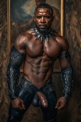 1boy african ai_generated barack_obama black cock dick huge long massive_penis panther politics star_wars