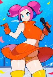 1girls ai_generated pink_hair sega space_channel_5 ulala