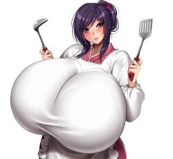 big_breasts game game_cg huge_breasts hyper_breasts large_breasts massive_breasts milf yokai_busters_~after_story~