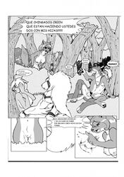 2boys 3girls alpha_and_omega anal anthro canine cum eve_(alpha_and_omega) female kate_(alpha_and_omega) lilly_(alpha_and_omega) male nude penis pussy sex spanish_text whitefenrril wolf