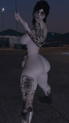 3d ass bubble_butt completely_nude_female grand_theft_auto_v lydia_vale nopixel