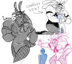 1boy 763lpo bunny_boy bunnysuit crossdressing fishnets flipline_studios high_heels male male_only muscular pantyhose papa_louie playboy_bunny radish radley_madish_(papa_louie) sketch video_game video_game_character video_game_franchise video_games