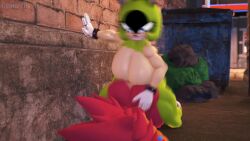 1boy 1futa 3d ace_(blackchaos64) alleyway anal anal_penetration anal_sex animated anno_morana big_ass big_breasts countersfm doggy_style doggy_style_position doggystyle furry futa_on_male futa_penetrating_male futadom futanari gloves hedgehog kassioppiava outside_sex plumenjoyerse sega sonic_(series) sonic_the_hedgehog_(series) sound surge_the_tenrec tagme video voice_acted