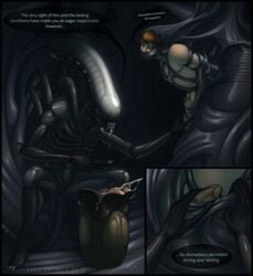 2013 alien alien_(franchise) cum erect_penis erection gag gay gay_handjob hive human humansub male male/male malesub nude penis rape restrained slime submissive_male text viral_divinity xenolugia150 xenomorph yaoi