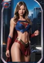 ai_generated breasts dc female supergirl trading_card