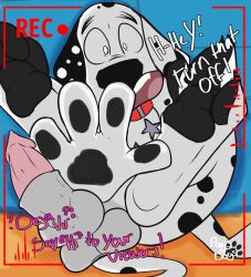 101_dalmatian_street 101_dalmatians animal_genitals animal_penis artist_name balls black_body black_fur black_nose black_pawpads black_spots canid canine canine_genitals canine_penis canis claws collar covering_crotch covering_self dalmatian dialogue digital_media_(artwork) disney dog_collar domestic_canine domestic_dog dylan_(101_dalmatians) english_dialogue english_text exhibitionism faggot feet feral feral_focus feral_male feral_only foot_fetish foot_focus furry genitals half-erect hi_res high_resolution highres hind_legs hindlegs hindpaws knot_in_sheath knotted_penis large_cock large_dick large_feet large_penis looking_at_camera looking_at_viewer male male_canine male_dog male_feral male_focus mammal multiple_characters offscreen_character open_mouth panicked panicked_look panicking paw_fetish paw_focus pawpads paws pawsndogs penis pink_penis recording red_collar sheath sheathed sheathed_penis simple_background sketch spots spotted_body spotted_fur text toe_claws toes triple_d_(101_dalmatians) white_body white_fur white_spots young young_feral young_male