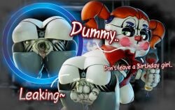 animatronic baby_(fnafsl) circus_baby_(fnaf) five_nights_at_freddy's five_nights_at_freddy's:_sister_location fnaf masturbation pussy pussy_juice robot_girl solo
