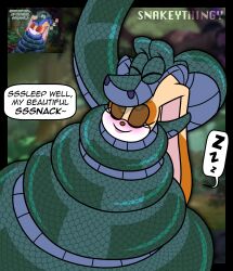 absurd_res coiling duo female hi_res hypnosis kaa_(jungle_book) male male/female mind_control sega sleeping snakeythingy sonic_(series) sonic_the_hedgehog_(series) the_jungle_book vanilla_the_rabbit vore