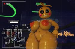1girls 3d animatronic areolae belly_button big_breasts breasts camera_view five_nights_at_freddy's fnaf nipples pussy roblox roblox_studio solo stomach tagme thick_thighs thighs toy_chica_(fnaf) toy_chica_(love_taste) yukari_hanarr34