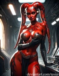 1girls ai_generated alien alien_girl ass big_ass big_breasts breasts darth_talon female_only solo solo_female star_wars tagme tesiai thick_thighs twi'lek