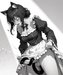 ai_assisted ai_generated cat_ears cat_tail catgirl futanari maid melk orgasm tagme tail_around_penis