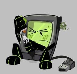 annoyed_expression battle_for_dream_island bfdi glue lubrication object_shows paws pda pda_(bfdi) penis usb_tail xxfr4ctur3dxx