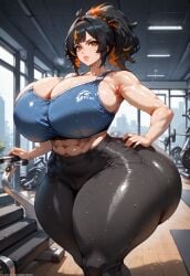 1female 1girls ai_generated big_ass female female_only lovermam solo solo_female tagme thick_ass thick_thighs twitter_link wide_hips zenless_zone_zero zhu_yuan