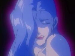 1995 animated anus ass blue_theme breasts dragon_pink female female_masturbation fingering interior long_hair lowres masturbation nipples nude open_mouth pink_(dragon_pink) santa_(dragon_pink) sitting solo sound spread_legs tagme thighs tongue video