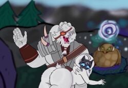 animated big_ass kindred league_of_legends rengar slapping_butt spanking tagme video