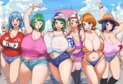 ai_generated bbw bbw_mom bbw_mommyss casual_clothes curvy curvy_ curvy_female curvy_figure early_design group group_picture huge_breasts multiple_girls pawg ssorted tagme thick_thighs wide_hips