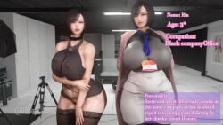 1girls 3d big_breasts black_hair breasts busty cheating cheating_whore cheating_wife curvaceous curvy curvy_body curvy_female curvy_figure english english_text female gooey3d huge_breasts large_breasts office_clothing office_lady original original_character text voluptuous