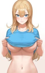 1girls big_breasts breasts claire_lamund_(nhaliz) female female_focus female_only hi_res highres huge_breasts large_breasts light-skinned_female light_skin looking_at_viewer nhaliz