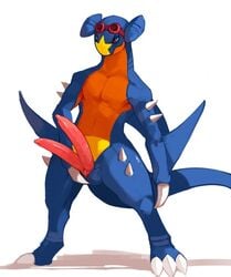 big_penis diphallia diphallism erection garchomp hemipenes land_shark male male_only multi_penis nintendo penis pokemon pokemon_(species) sheer_(artist) solo tapering_penis video_games