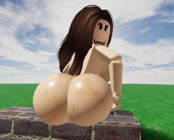 1girls 3d artist_request ass big_ass female female_only roblox robloxian source_request tagme