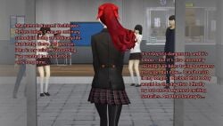 1girls atlus being_watched kasumi_yoshizawa ofugh persona persona_5 public schoolgirl xnalara