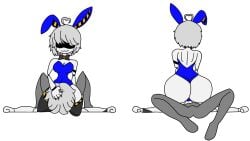 16:9 big_ass blue_bunny blue_bunny_ears blue_bunnysuit breasts bunny_ears bunny_girl bunnysuit eating_pussy facesitting murder_drones murder_drones_oc serial_designation_8_oc serial_designation_lr_oc sharkwar thick_ass thick_hips thick_legs thick_thighs