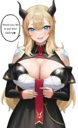 1girls big_breasts breasts claire_lamund_(nhaliz) female female_focus hi_res highres huge_breasts large_breasts light-skinned_female light_skin looking_at_viewer nhaliz