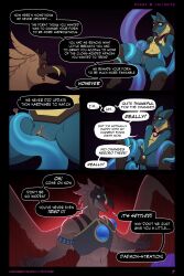 2:3 absurd_res ambiguous_gender anthro avian blue_body blue_fur bodily_fluids comic comic_panel english_text fur generation_4_pokemon genital_fluids genitals hi_res invalid_tag lucario multi_panel nintendo nonbinary_(lore) nootkep pokemon pokemon_(species) rim_light solo speech_bubble tentacle text vaginal_fluids vulva